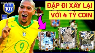 🤑 ĐẬP ĐI XÂY LẠI P5 | NÂNG CẤP ĐỘI HÌNH VỚI 4 TỶ COIN FC MOBILE | RONALDO, VAN DER SAR GÓP MẶT