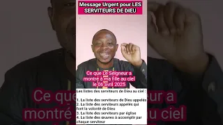 Ce que ma fille a vu au ciel / Jésus a des listes et des livres pour les serviteurs de Dieu !