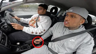 *NERVOUS* Teaching my little brother HOW TO DRIVE on PUBLIC ROADS