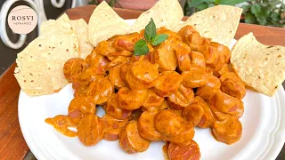 Una botana súper fácil y deliciosa | salchichas enchipotladas