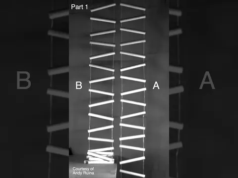 Falling ladders - why does this happen?