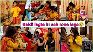 #vlog Haldi ki rasam☺️Is time sabko Rona aa hi jata hai😢😭