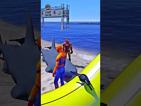 SPIDERMAN BS IRONMAN #gta #ironman #spiderman #avengers #gtav #foryou #spidermangta5