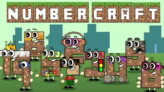 MEET ALL MY NUMBERS CHARACTERS ON MINCRAFT GAME!