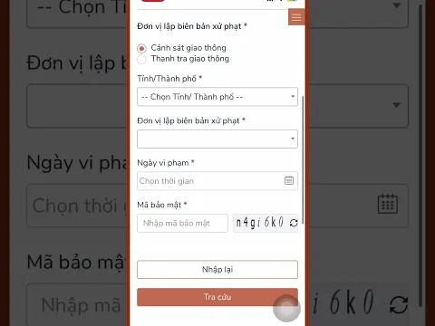Hướng dẫn nộp phạt vi phạm giao thông online