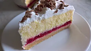Posna rafaelo torta sa malinama/Kremasta,odličnog ukusa
