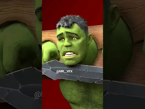 Marvel Animation 76% Hulk's head was cut off !!💀                                       #shorts