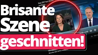 Brenzlig: ZDF kürzt Baerbock Interview!