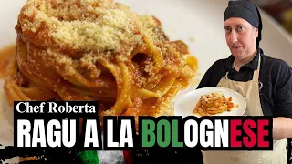 ¡El MEJOR RAGÚ a la BOLOGNESE! 🍝😱 Hacer Fettuccine COMO un ITALIANO 🇮🇹 - Receta de Chef Roberta