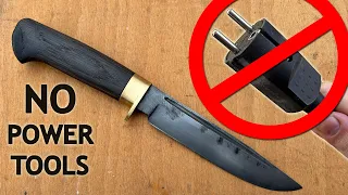 Can I make a Good knife with NO power tools?