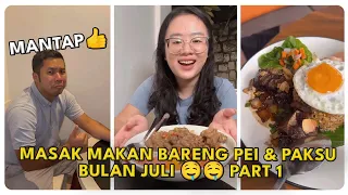 KOMPILASI VIDEO - MASAK MAKAN BARENG PEI & PAKSU BULAN JULI PART 1