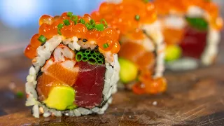 Mixed Seafood Sushi Roll Tutorial