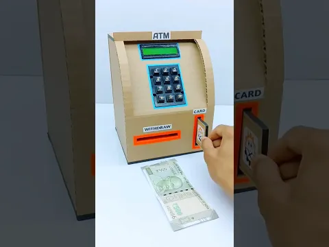 Mini ATM Machine बनाओ घर पर || How To Make Personal ATM Machine With Cardboard Projects #shorts