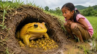 Survival Skills: SIMPLE and USEFUL with Frog trapping tool #survival #bushcraft #camping #frogtrap