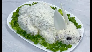 Новогодний Салат Кролик 2023 Год Очень Вкусно и Красиво!!! / Праздничный Салат / Rabbit Salad