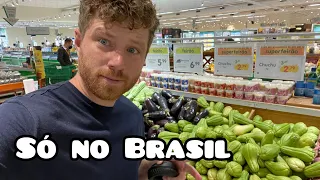 COISAS que SÓ ACHA no SUPERMERCADO no BRASIL