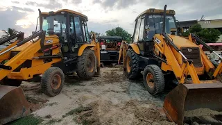 JCB & jcb pulling out lorry | JCP stunt | jcb Excavator machine | Come To Village