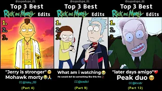 Ranking Best Rick and Morty Edits COMPILATION Part 1 (Part 1-20)