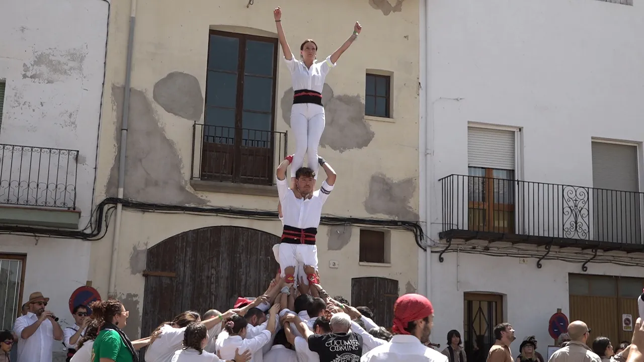 Prats celebra una trobada de puntaires i la Diada Castellera en el marc de la festa major d’estiu