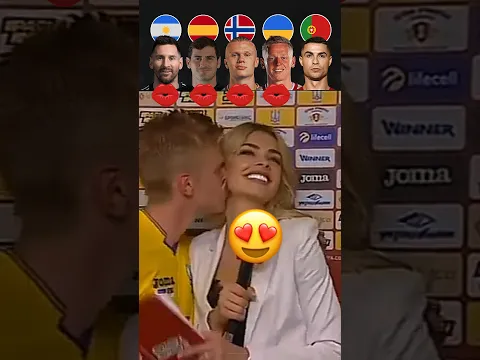 Messi VS Casillas VS Haaland VS Zinchenko VS Ronaldo Kiss Challenge😘