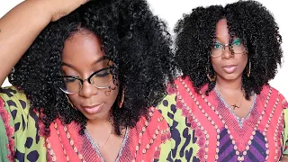My WIG! My WIG! My WIG! REALISTIC Kinky Curly Lace Front Wig NO ADHESIVE Install BeautyForeverHair