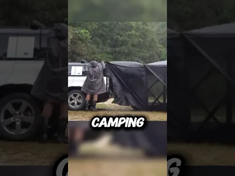 This is the most UNNECESSARY camping setup ever! #commentary