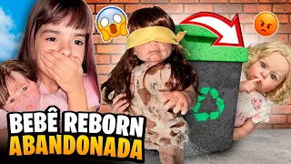 BEBÊ REBORN ABANDONADA NA ESCADA 😨