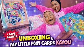 UNBOXING & GIVE AWAY MY LITTLE PONY CARD KAYOU #unboxing #mylittlepony #card #mainan #toys #giveaway