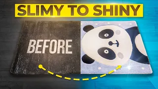 Incredible Timelapse Cleaning Of This Forgotten Children's Rug! Look How It Turned Out!