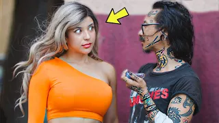 Girl Aggressively Staring at THUGS @TOPNOTCHIDIOTS