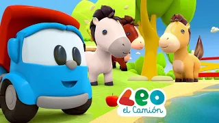 Leo el Camión y los Caballitos - 3 capítulos en español @leothetruckespanol1313