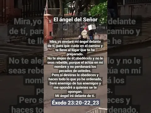 Dios habla hoy Éxodo 23:20-21-22-23 el ángel del Señor #shorts