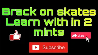 Skating brack learn brack on skates in 2 mints😱😱😱😱#shortsvideo #viralvideo #hamzaskater #shorts