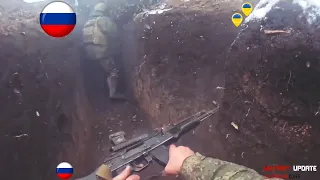 Intense Moments of Close Combat Between Russian and Ukrainian Troops