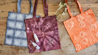 3 tie-dye tote bag techniques – DIY by Søstrene Grene