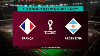 ARGENTINA X FRANÇA | FINAL | COPA DO MUNDO 2022 ao vivo Simulação do jogo