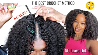 😳VIRAL CROCHET BRAID METHOD on a V Part WIG🔥THE BEST NO Lace  NO Glue Wig Install ft. Nadulahair
