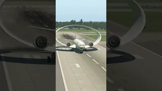 The ring-wing version of the 777 takes off, imagined