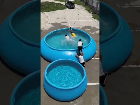 Miedo a la piscina grande! 😨🏊‍♀️
