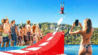 This Is The World's BIGGEST Slip N' Slide