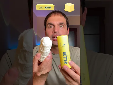 Who will win:😁 squishy butter or real butter?🤩 #funny #viralvideo #shotrs #viral #butter #asmr