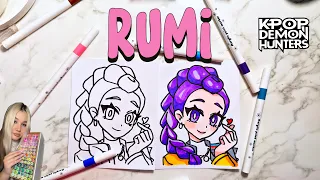 How to Draw Rumi | KPop Demon Hunters