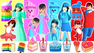 PILIH KARAKTER BONEKA BOBA BT21 MAKANAN WARNA MERAH PINK BABY AYLINE-DRAMA SAKURA SCHOOL SIMULATOR