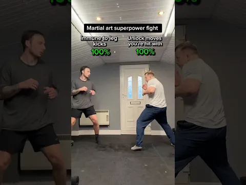 Martial art superpower fight scene