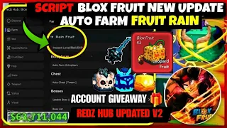 UPDATE Script Blox Fruit Mobile Better than REDZ HUB 🔥 FRUIT RAIN, AUTO FARM, RAID, RACE V4,NOTIFIER