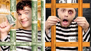 Rich vs Broke Locked-In Challenge: Elite Comfort vs Zero Budget Survival!