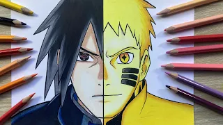 Como desenhar o Naruto / Sasuke