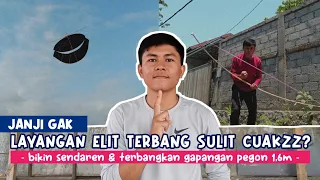 MAMPU TERBANG‼️ Bikin Sendaren dan Tes Terbang Gapangan Pegon 1,6M