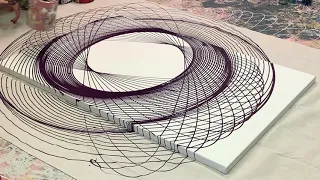 Amazing Purple Pendulum Painting