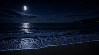 (No Ads) Full Night Ocean Wave Sleeping Sounds For Deep Sleep & Relaxation